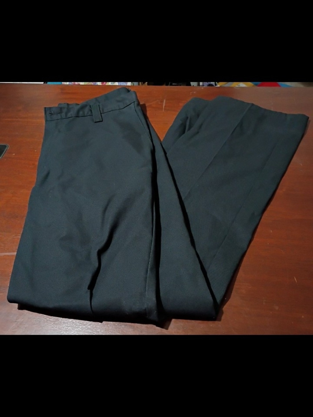 Classic Men's Black Dress Pants - Tailored Fit 34x36